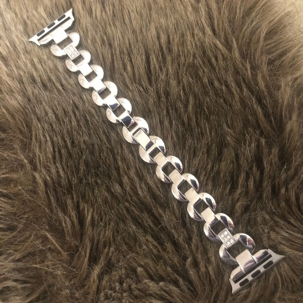 Apple Watch stainless steel luxury band rhinestone